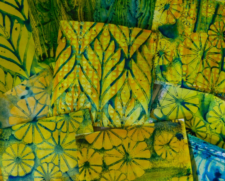 Read more about the article Watercolor Printing With Stencils