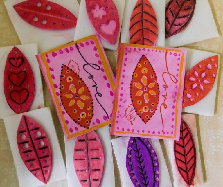 Read more about the article Whimsical Leaf Stamps